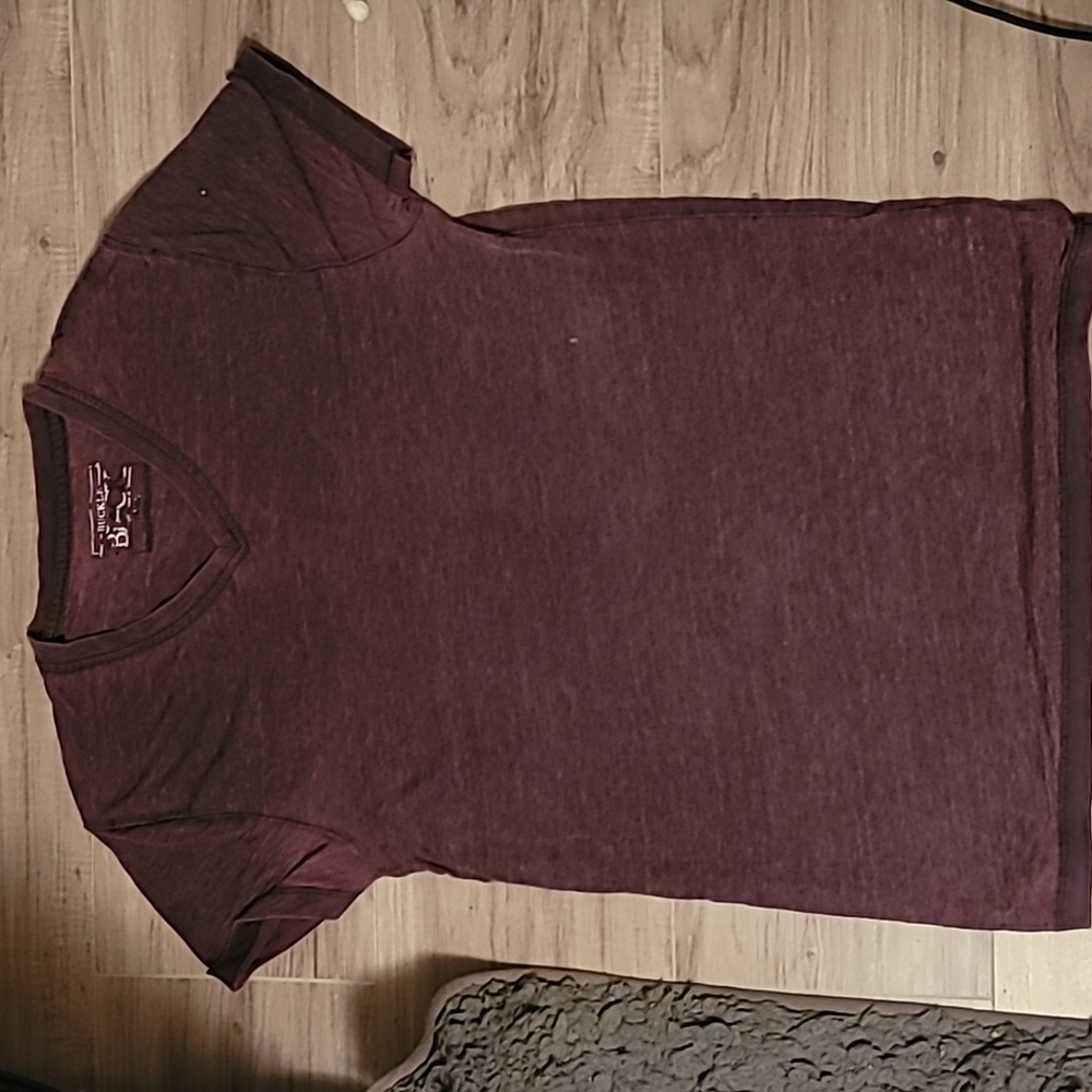 V neck purple